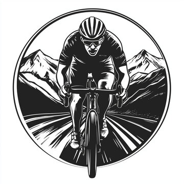 Road cycling logo on sale