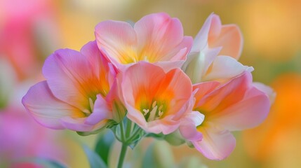 Freesia flower's beauty in detail.