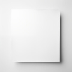 Blank White Paper Sheet Mockup with Shadow