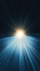 Obraz premium Converging Light Beams: A Journey Towards Brightness