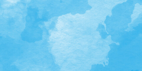 beautiful soft cloudy sky blue watercolor background.hand painted blue watercolor texture, Beautiful bright blue paper texture,Beautiful grunge blue background with space and for making graphics desig