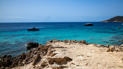 Ibiza island, Ses Salinas playa beautiful landscapes