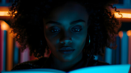 Woman Writing Fantasy Novel His Free Tim