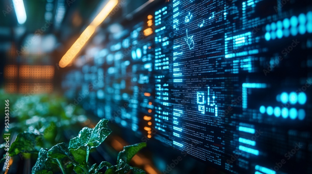Poster ai-enhanced monitoring system tracking the growth and health of crops in a plant factory providing r