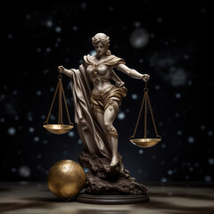 Themis. Scales of justice, justice. Lawyer.