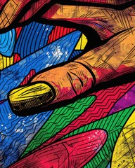 Abstract Geometric Art Portrait Design