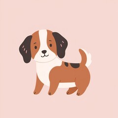 Cute Cartoon Dog Illustration