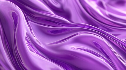 Flowing purple waves creating a luxurious and dynamic abstract background