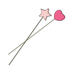 heart and star shaped picks for flower arrangements