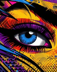 Abstract Geometric Art Portrait Design