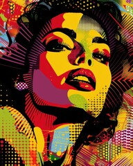 Abstract Geometric Art Portrait Design

