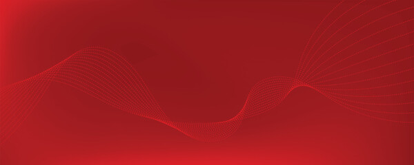 Abstract red wave background