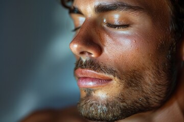 Obraz premium Handsome young man sensual portrait