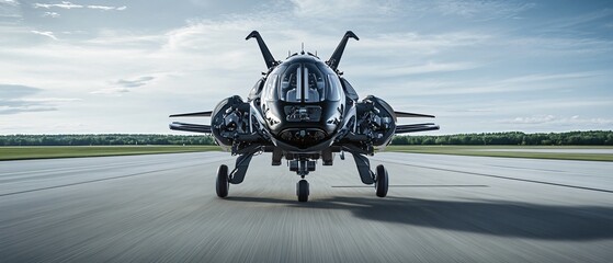 Airplane and aerospace technology. The modern transportation industry concept