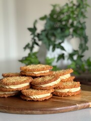 Home baked cookies in natural light