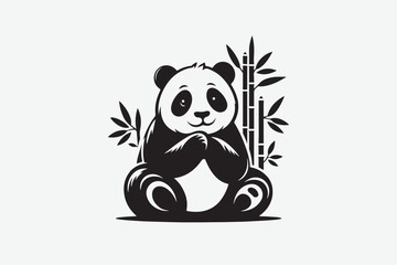 Panda vector art and illustration