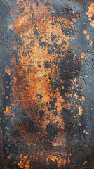 Fototapeta premium Abstract Rusted Metal: A Symphony of Time and Decay