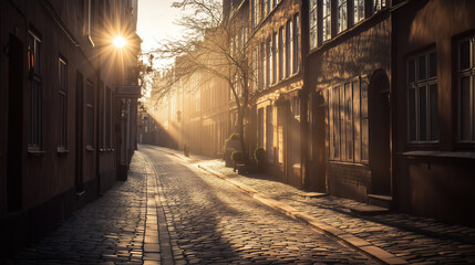 Fototapeta premium Empty street