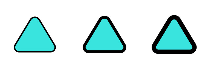 Editable vector up triangle arrow icon. Black, transparent white background. Part of a big icon set family. Perfect for web and app interfaces, presentations, infographics, etc