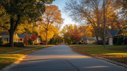 Obraz premium Empty street