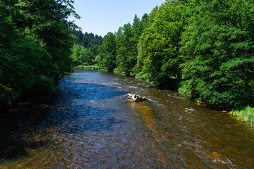 Hiking along Ilz River in the Bavarian Forest 2024