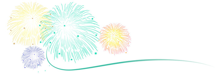 Obraz premium fireworks vector