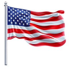 Fototapeta premium flag, usa, american, waving, background, flying, vector, banner, illustration, star, wave, blue, color, celebration, graphic, red, sign, holiday, day, freedom, wind, patriotism, patriot, democracy, tr