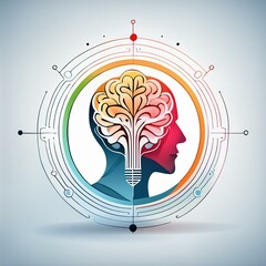 Mental health logo concept