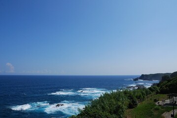 綺麗な青の海