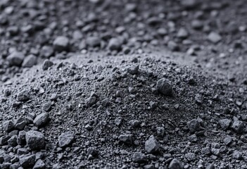 Lava rock dust Particles of crushed lava rock creating a gritty