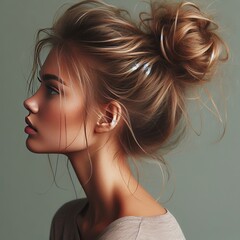  Messy Bun A relaxed and casual hairstyle where the hair is gath
