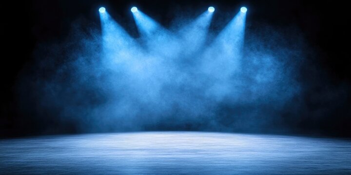 Spotlights,theater stage lighting,and background lighting all accentuate the stage during opera performances.