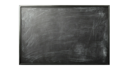 black chalkboard as element on transparent background