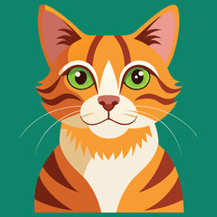 Cute cat illustration Vector  