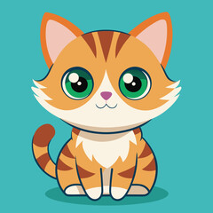 Cute cat illustration Vector  