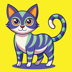 Cute cat illustration Vector  