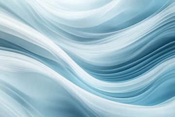 Abstract blue wave pattern with smooth lines and flow