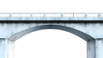 concrete bridge isolated on transparent background ,flyover bridge ,