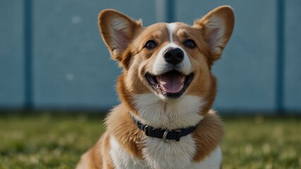 Portrait of a Happy Corgi