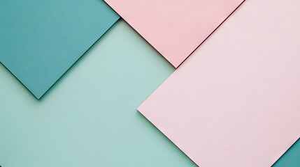   A colorful wallpaper featuring various shades of blue, pink, and green with a mix of rectangular and irregular shapes in varying sizes