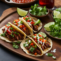 street food chicken and salad