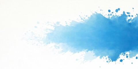 Blue artistic background with leaves pattern in white background