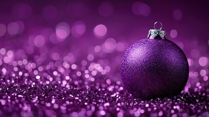 Fototapeta premium Purple background xmas theme