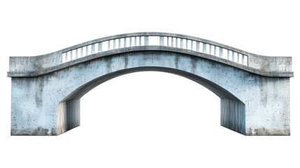 concrete bridge isolated on transparent background ,flyover bridge ,
