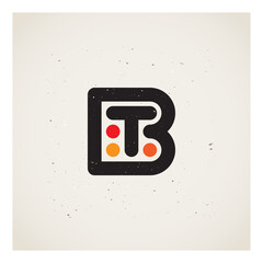 TB - Creative Logo Design Fuses Letters with Traffic Light Dots.