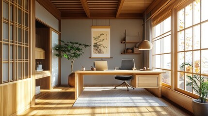 Japanese Style Home Office