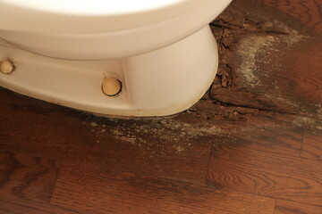 リフォーム中のトイレの様子