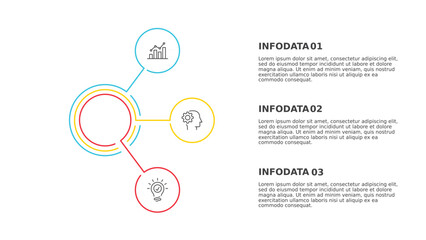 Fototapeta premium Line Infographics