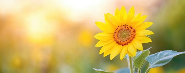 Obraz premium background of a sunflower field