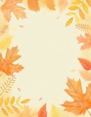 葉っぱの可愛いフレーム